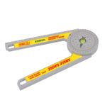 Housoutil Marangoz Aletleri 1 Adet 360 Açı Cetvel Iletki Çoklu Araç Gönye Açısı 360 Derece Açı Ağaç İşleme Açı Kol Salıncak Aletler Paslanmaz Çelik Gövde Inşaat Cetveli Dijital Gösterge