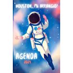Houston, mi arrangio?: Agenda 2024: diario settimanale, su doppia pagina, 12 mesi, formato A5, a colori, illustrata. Con citazioni umoristiche, per affrontare le giornate con leggerezza e stile.