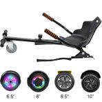 Hover Kart Hoverkart Go Kart 6.5 "8.5" 10 "scooter Hoverboard Için Ayarlanabilir Hover Gokart Siyah