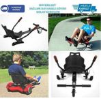 Hoverkart Elektrikli Kaykay Koltuk Smart Scooter Hovercard Aparat Kirmizi