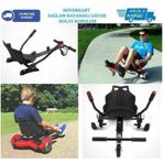Hoverkart Elektrikli Kaykay Koltuk Smart Scooter Hovercard Aparat Siyah