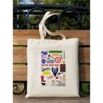 How I Met Your Mother Tasarım Ham Bez Tote Bag Çanta, Pinterest Çanta - 10D-Krem