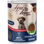 How Meow Tavuk Ciğerli Yavru 12x400 gr Köpek Yaş Mama