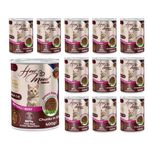 How Meow Yetişkin Kedi Biftekli ve Jöleli Konserve Mama 400 Gr x 12 adet