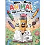 How to Draw Animals Step by Step for Kids Ages 4–6: Develop Fine Motor Skills Through Fun Learning with Easy and Cute Playful Characters Creatures
