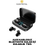 Howear A10S Kablosuz Bluetooth 5.0 Şarj Göstergesi Ekranlı Kulak Içi Kulaklık - Siyah