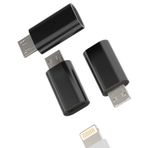 HOYULLI Ipad Samsung Galaxy S7 S6 Edge Nexus 5 Note 6 LG Android için Lightning Dişi Mikro USB Erkek Adaptör (3 Paket) iPhone 14 Pro Max 7 8 X Mini Kablo için Şarj Veri Eşitleme Şarj Konektör Bağlantı Noktası