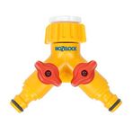 HOZELOCK 2256H Çift Çıkışlı, İkili (2'li), Vanalı Musluk Bağlantısı, Dağıtıcı Adaptörü