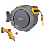 Hozelock 2403-3535H Duvara Monte 30 M Hortumlu Otomatik Geri Sarmalı Hortum Toplama Makara Seti