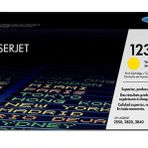 HP 123A Q3972A Sarı Orijinal Mavi Kutu Toner