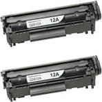 HP 12A Q2612A 4000 Sayfa 2 Adet Siyah Muadil Lazer Toner