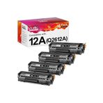 HP 12A Q2612A Toner HP Laserjet 1020 1022 1010 1012 1018 1022 3015 3030 3020 3050 3052 M1319 (4- ADET)