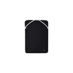 Hp 15.6" Çift Taraflı Fermuarsız Neopren Laptop Kılıfı Siyah Gümüş 2F2K5Aa