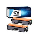 HP 17A TONER with Laserjet Pro MFP M130a M130fn M130fw M130nw Laserjet Pro M102a M102w(Black, 2-Pack)