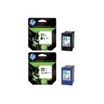 Hp 21XL Siyah ve 22XL Renkli İkili Kartuş
