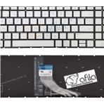 Hp 255 G9 (6Q8N3ESWH05) Uyumlu Notebook Klavyesi, Laptop Tuş Takımı (Silver Tr) Işıklı