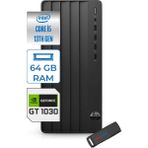 Hp 290 Pro G9 Intel I5-13400 64GB 1tb SSD 4GBGT1030 Freedos Masaüstü Bilgisayar GT1B6JD6ESF23+ZETTAUSBBELLEK