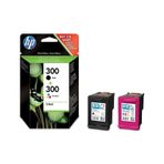HP 300 300 CN637EE F2480 Siyah ve Renkli Orjinal Kartuş Seti