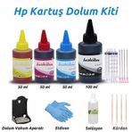 HP 301/HP 302/HP 304/HP 300 Kartuş Uyumlu Dolum Seti
