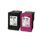HP 302 Siyah- Renkli Kartuş Deskjet 1110/2130/3630/3830/4650/4520 HP-302BKCL
