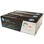 HP 305A Mavi-Kırmızı-Sarı CF370AM CE411A-CE412A-CE413A 3'lü Takım Toner
