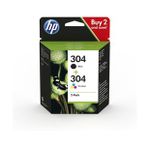 HP 3JB05AE CMY 304 BK 2'li Combo Paket Mürekkep Kartuş