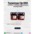 HP 650 CZ101A / CZ102A Set Orjinal Kartuş Avantaj Paket , Deskjet 1015 / 1515 / 1516 / 2545 / 2546
