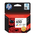 HP 650 RENKLİ ORJİNAL MÜREKKEP KARTUŞ FATURALI