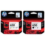 Hp 650 Siyah Ve Renkli 2'Li Kartuş Seti (Cz101Ae & Cz102Ae)