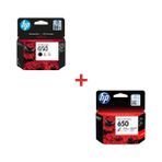 Hp 650 Siyah+Renkli Kartuş 2'li Set - Standart