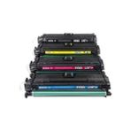 Hp 651A (CE340A-CE341A-CE342A-CE343A) 4 Renk Muadil Toner Seti - Renkli