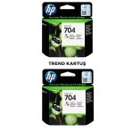 HP 704-CN693A İkili Renkli Orijinal Kartuş
