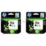 HP 704 Siyah Kartuş 2'li Set