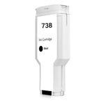 HP 738XL 498N4A Siyah Muadil Kartuş 300ML HP T850, HP T950