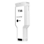 HP 738XL 498N8A Siyah Yüksek Kapasiteli Muadil Kartuş 300ML HP T850, HP T950