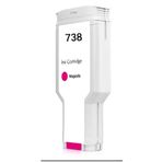 HP 738XL 676M7A Kırmızı Yüksek Kapasiteli Muadil Kartuş 300ML HP T850, HP T950