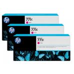 HP 771C B6Y33A Kırmızı Orijinal 3'lü Kartuş Set