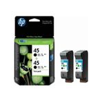HP 815C820C8 CC625AA 45 2'li Siyah Kartuş