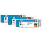 HP 91 C9480A Mat Siyah 3'lü Kartuş