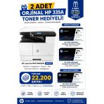 Hp A3 Laserjet Mfp M442dn 8Af71a 2K Siyah Çok Fonksiyonlu Lazer Yazıcı Usb-Ethernet-Kablosuz (2 Adet Toner Hediyeli)