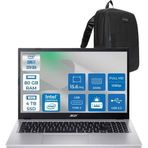 HP Acer Aspire Go 15 Intel Core I7-13620H Ddr5 80GB 4tb SSD Freedos Intel UHD Graphics 15,6" Fhd (1920 x 1080) IPS Taşınabilir Bilgisayar NXJ6SEY001F35 + Zetta Çanta