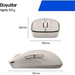 Hp AZ7B6AA 400 Quıet Maple Wıreless Mouse - Gri - Bej