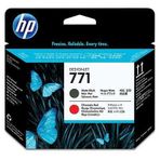HP CE017A 771 Mat Siyah ve Kromatik Kırmızı Baskı Kafası