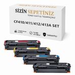 HP CF410A 411A 412A 413 M452 M477 Canon 046 Muadil Toner Set