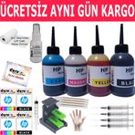 HP D2660 D5560 F2400 4x100 ml Uyumlu Kartuş Mürekkep Dolum Seti