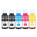 HP DeskJet GT 5810 5820 için Doree GT51 GT52 Uyumlu Mürekkep Kartuşları (5'li Set)