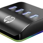 HP DHC-CT120 USB 3.0 USB RGB LED 4 Port Çoklayıcı Hub