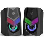 Hp Dhe-6000 Usb + 3.5 mm Jacklı Rgb Işıklı Multımedya Stereo 2x3 Watt 1+1 Pc Hoparlör