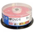 HP DVDR 4.7 GB 8X 120 Min 25''li Cakebox
