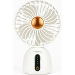HP-F07 USB Şarjlı Sessiz Masaüstü Mini Fan 360° Ayarlanabilir Gövde Vantilatör - Beyaz